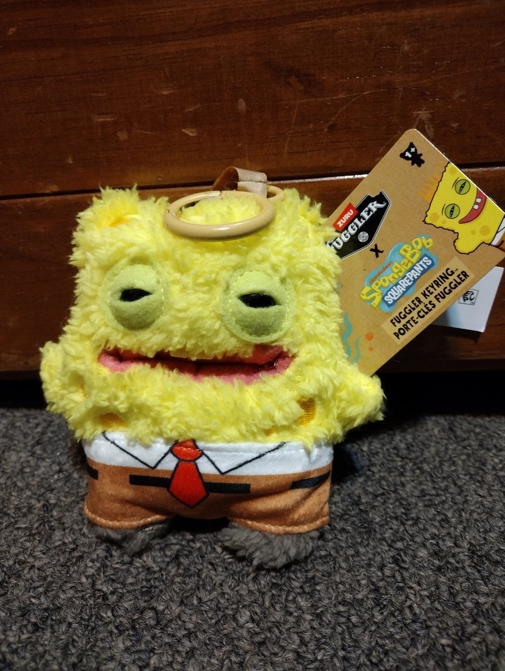 Zuru Fugglers SpongeBob SquarePants Yellow Plush Keychain